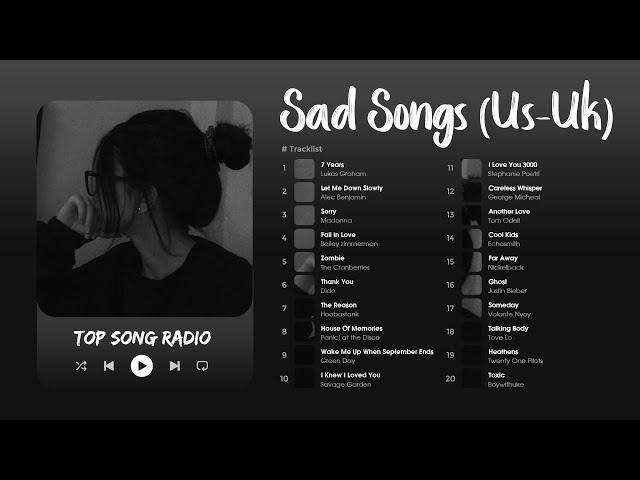 Tuyển Tập Những Bài Hát Tiếng Anh Buồn Tâm Trạng Cực Chill - Sad Love Songs That Make You Cry