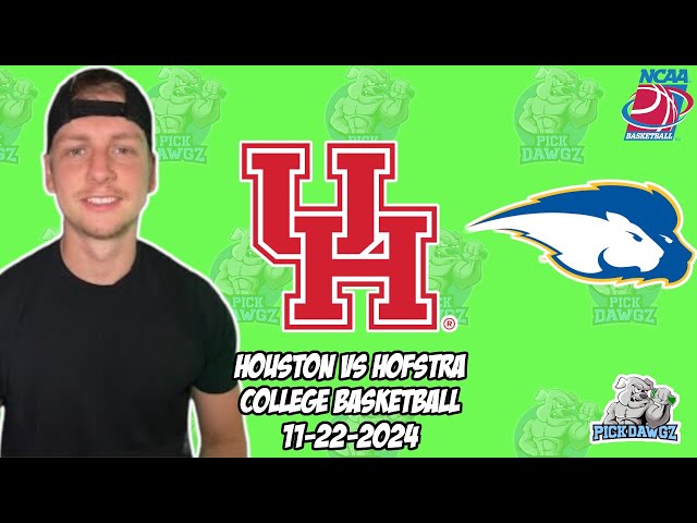 Hofstra vs Houston 11/22/24 Free College Basketball Picks and Predictions  | NCAAB Pick