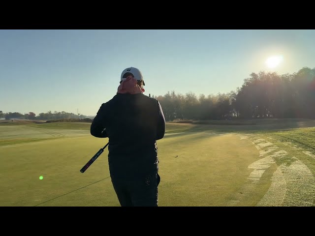 A beautiful Autumn morning at Mercer Oaks: East Course (Front Nine)