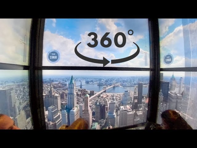 Spectacular Elevator One World Trade Center Observatory | NYC | 360/VR 4K