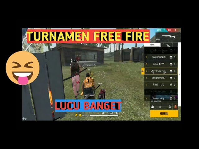 TURNAMEN FREE FIRE LUCU BANGET#NGAKAK HABIS