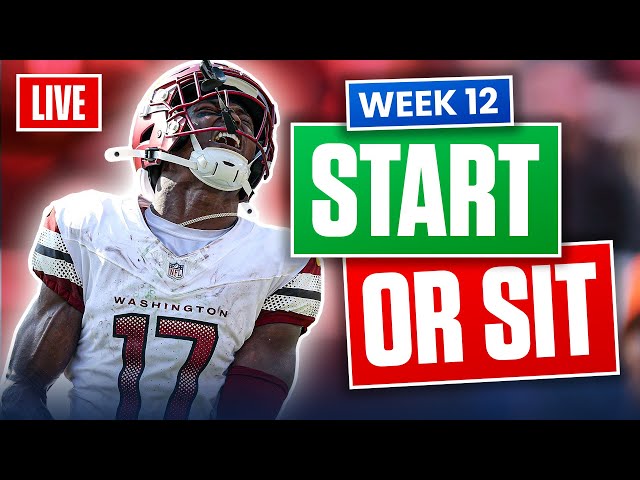 Fantasy Football Week 12 Start or Sit Lineup Advice (2024)