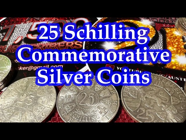 Austrian Constitutional Silver - 25 Schilling Commenmorative Silver Coins 🇦🇹