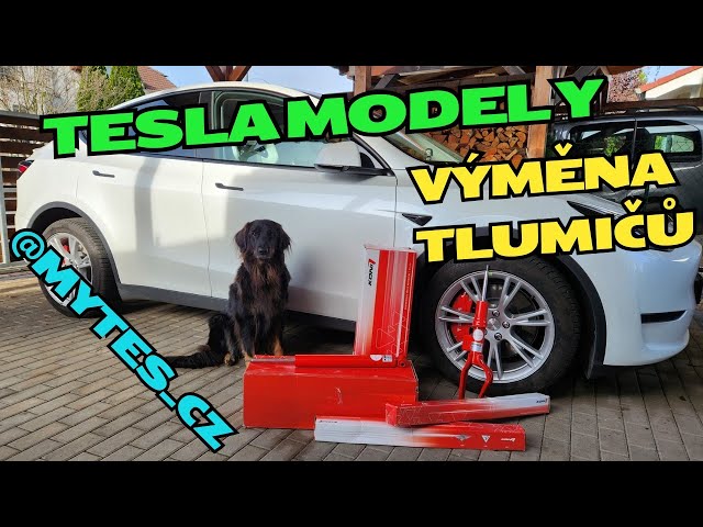 Tesla Model Y - výměna tlumičů #tesla