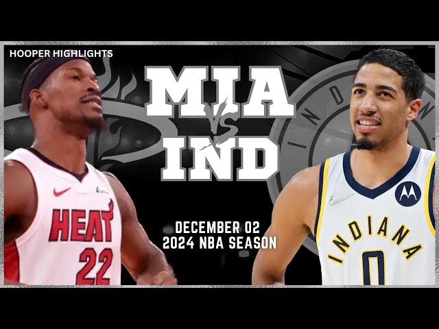 Miami Heat vs Indiana Pacers Full Game Highlights | Dec 2 | 2024 NBA Season