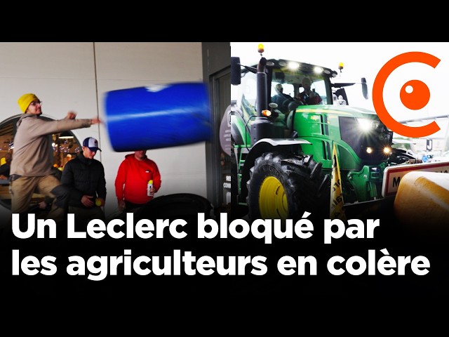 Un magasin Leclerc ciblé par les agriculteurs en colère à Marmande - 20/11/2024