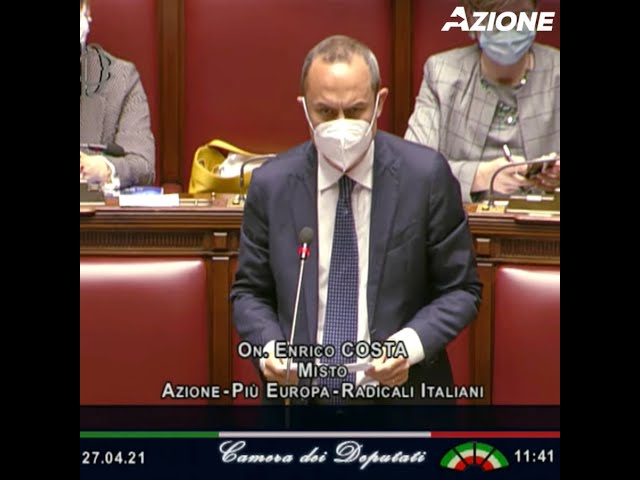 L'intervento in Aula alla Camera dei Deputati dell'Onorevole Enrico Costa