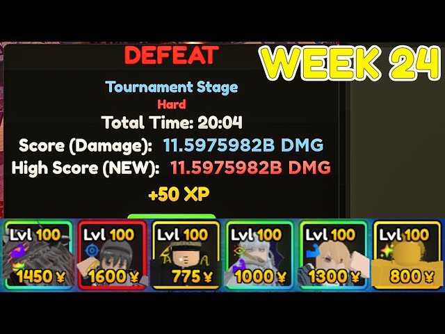 [Week 24] 11.6B DAMAGE on TRAITLESS TOURNAMENT - Anime Adventures