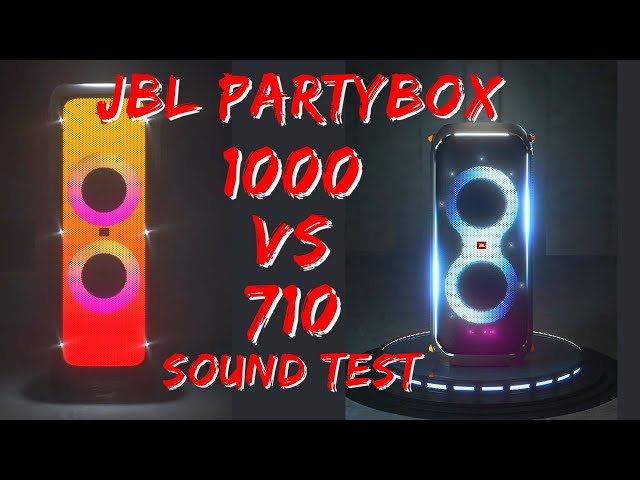 JBL Partybox 710 vs JBL Partybox 1000 - 100% Volume Sound Test