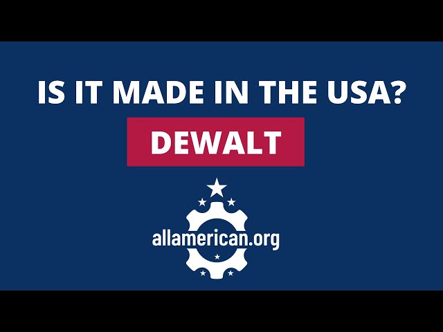 Is DEWALT made in the USA? #shorts