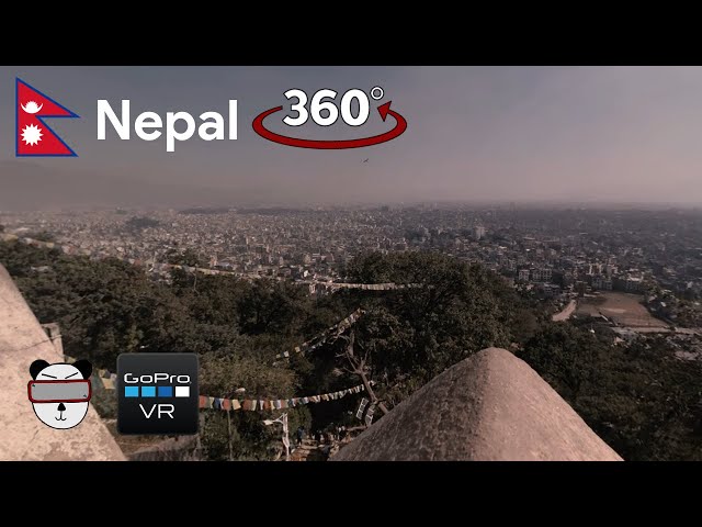 🌍 360° Kathmandu Panorama | Kathmandu, Nepal 🇳🇵【GoPro VR Travel | 360 Video】