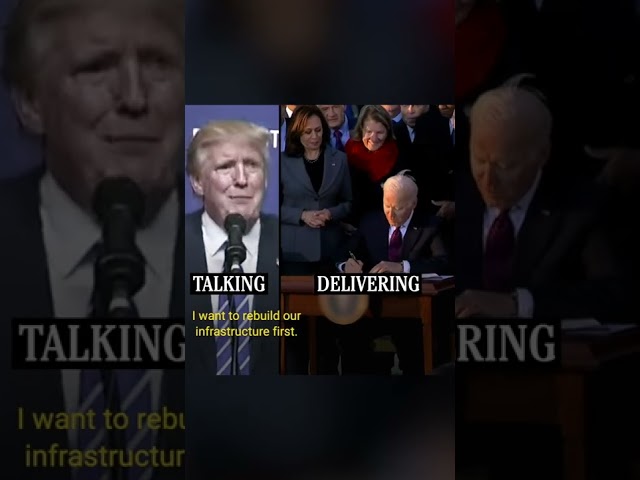 The difference between talking and delivering.