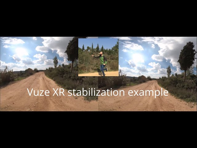 Vuze XR Stabilization example