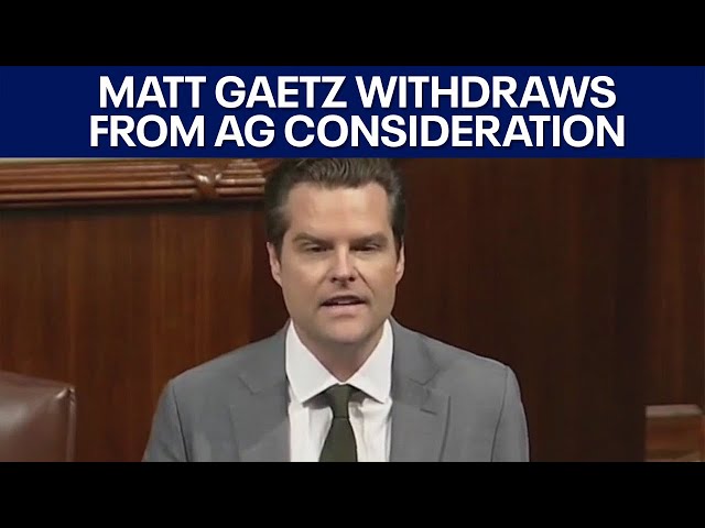 Matt Gaetz withdraws from consideration to become Trump AG | FOX 7 Austin