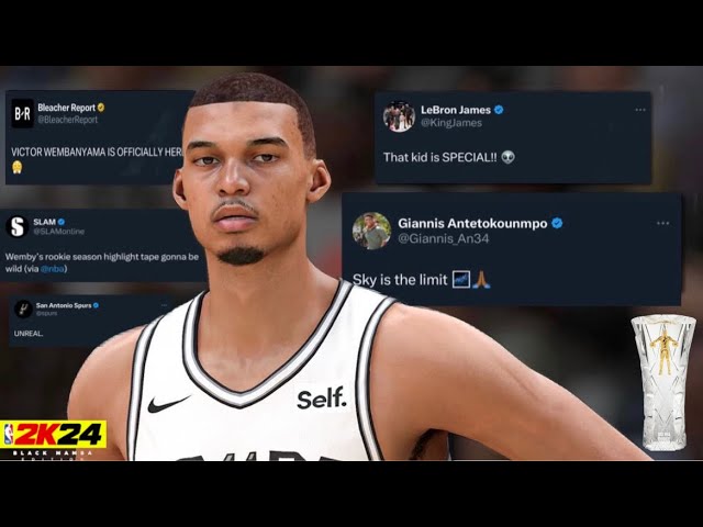 NBA 2K24 - Victor Wembanyama ROTY Highlight Reel (PS5)