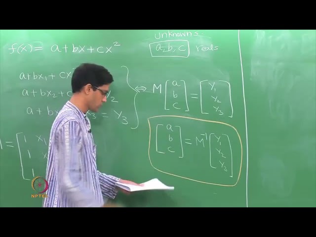 Linear equations, Lagrange interpolation revisited #swayamprabha #CH38SP