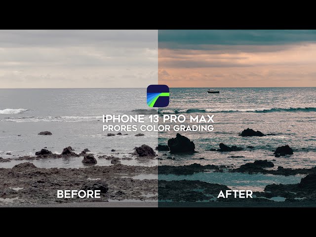 Color Grading iPhone 13 Pro Max ProRes in LumaFusion