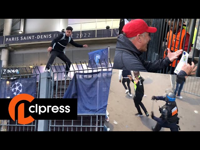 Tensions au Stade de France avant la finale Liverpool-Real Madrid (28 mai 2022, Stade de France)