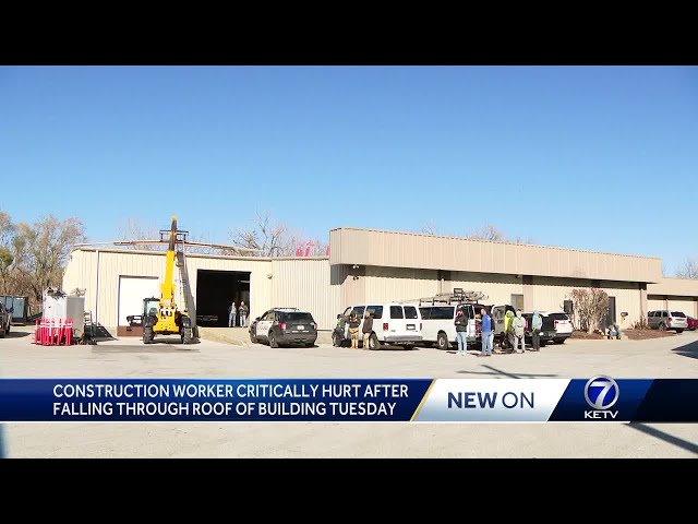 Man taken to hospital after falling through roof at Omaha construction site