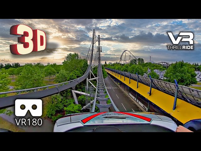 3D VR Epic Roller Coaster SILVER STAR @ Europa Park VR180 3D incredible ride experience