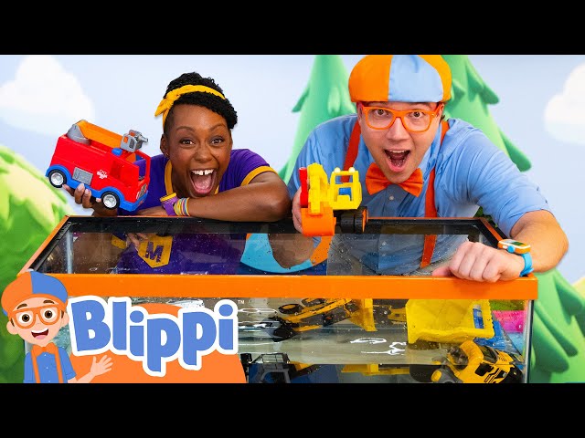 Will it Sink or Float?💧| Blippi's Playdate | Science Videos for Kids