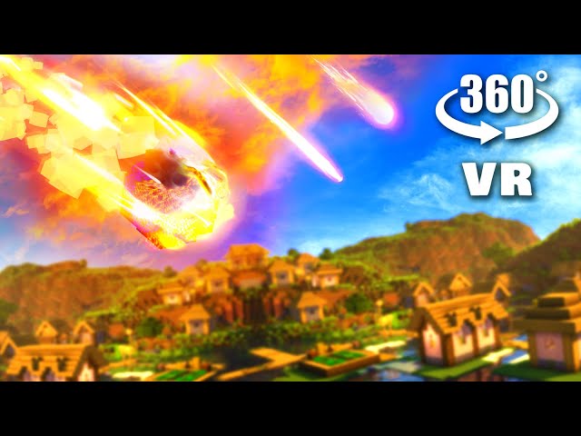 VR 360° METEORITE FALL (Minecraft Animation)