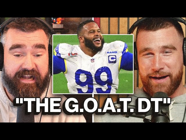 Travis and Jason reveal what it was really like game planning for Aaron Donald