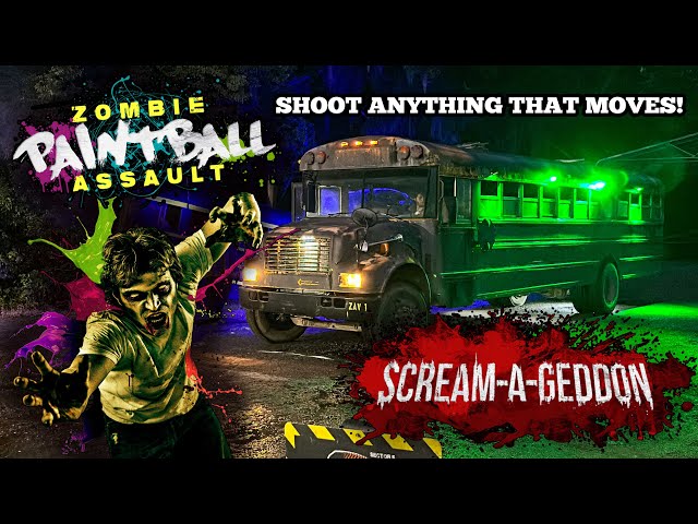 Blast Your Way Through Zombie Paintball Assault At Scream-A-Geddon! A Horror Adventure!