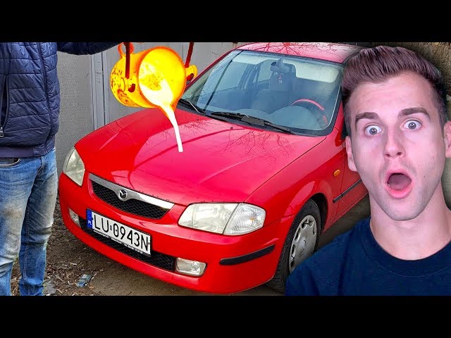 Guy POURS LAVA On His Car...Instantly Regrets It