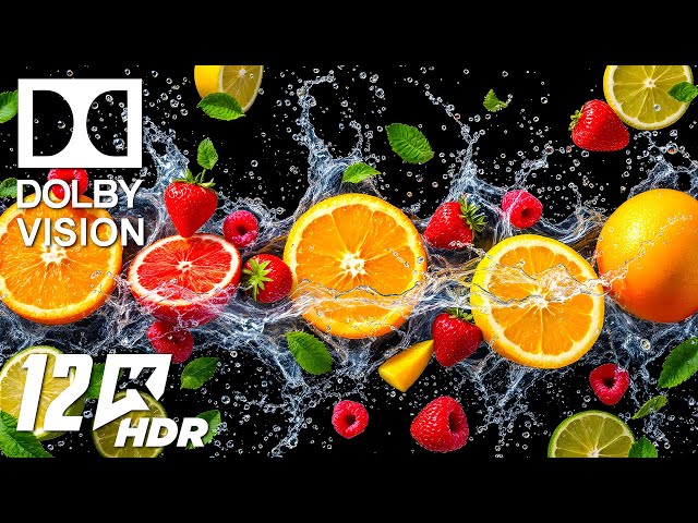 FRUIT In 12K HDR Dolby Vision 120FPS - Dolby Vision Concept