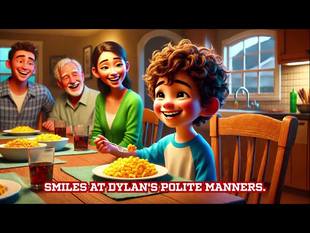 Dylan's Table Manners Adventure: A Lesson in Politeness| Manner Story for Kids