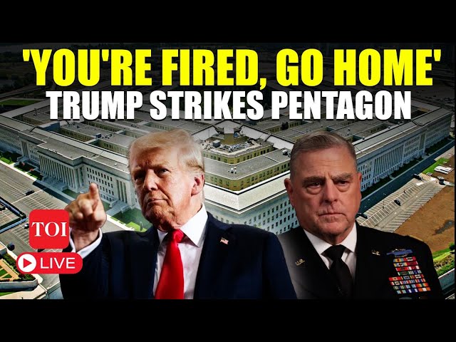 LIVE | Trump Storms Pentagon, 'Woke' Generals In Panic; Mass Firing On The Cards?