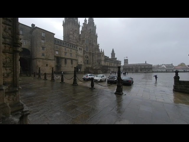 Santiago de compostella in stereoscopic 3d (VR180)