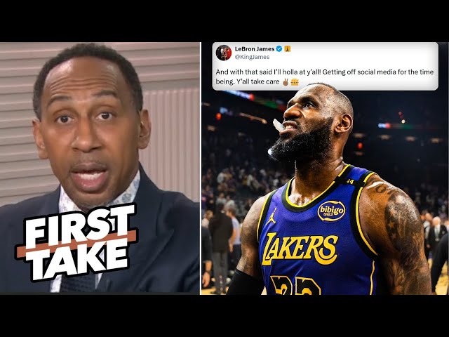 FIRST TAKE | Ain’t no party like a Diddy party! - Stephen A. on LeBron James quitting social media