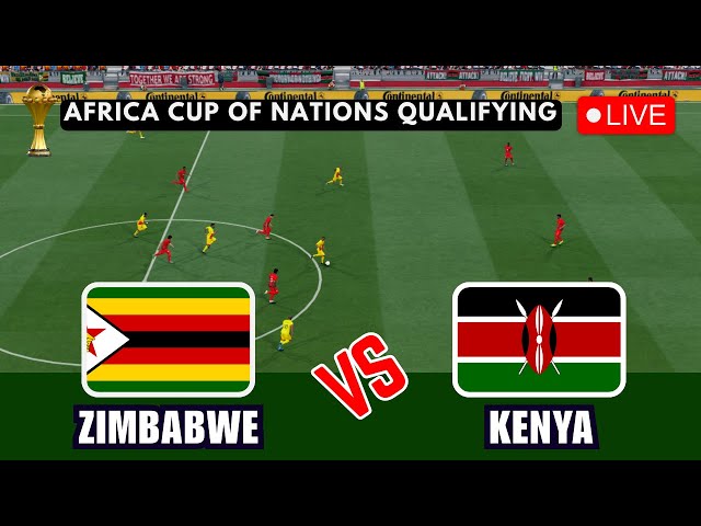 Zimbabwe 1-1 Kenya (Harambee Stars) | AFCON Qualifying simulated + Real Match Updates