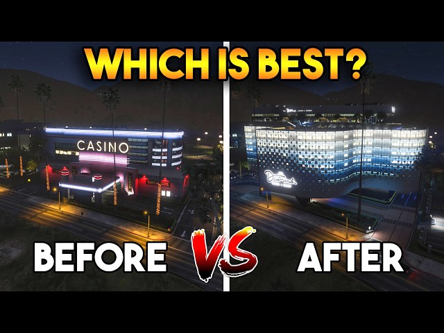 GTA 5 ONLINE CASINO : BEFORE VS AFTER (2013 VS 2024 GTA ONLINE)