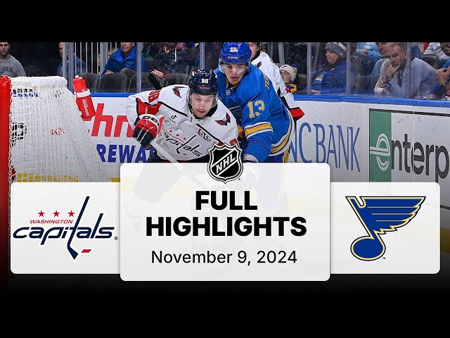 NHL Highlights | Capitals vs. Blues - November 9, 2024