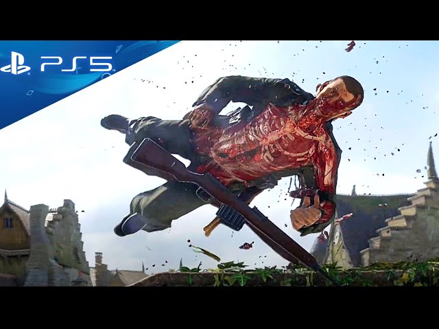 Sniper Elite 5 (PS5) X-Ray Kill Cam Compilation Gameplay | 4K HDR