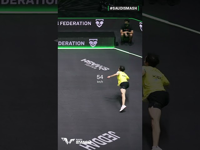 A new insight into table tennis 🤯  #SaudiSmash #Shorts