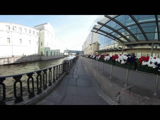 Mariinsky Theatre in St Petersburg from the outside, guided tour ( 360° video, 4k)