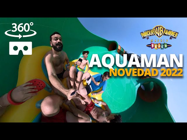 VR 360 Aquaman Warner Beach - Nuevo tobogán 2022 POV