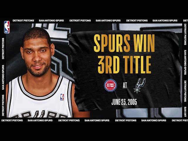 Duncan Leads Spurs To 3rd Championship In Franchise History | #NBATogetherLive Classic Game