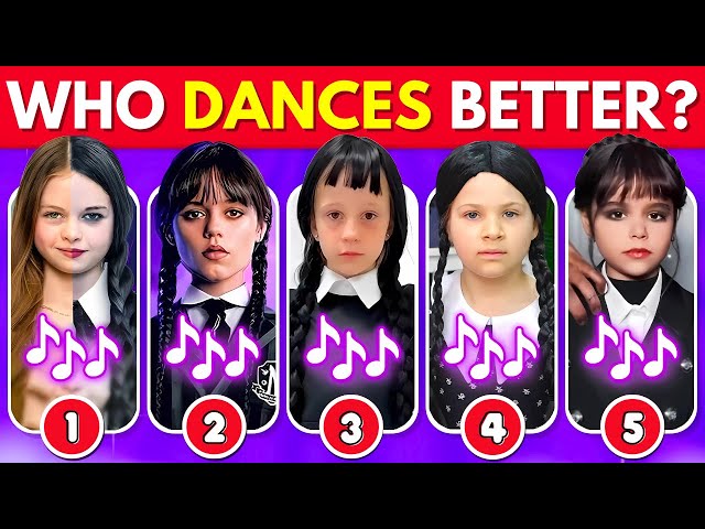 Who Dances Better? Wednesday Dance Edition 🖤💃 Salish Matter, Diana, Like Nastya, Skibidi