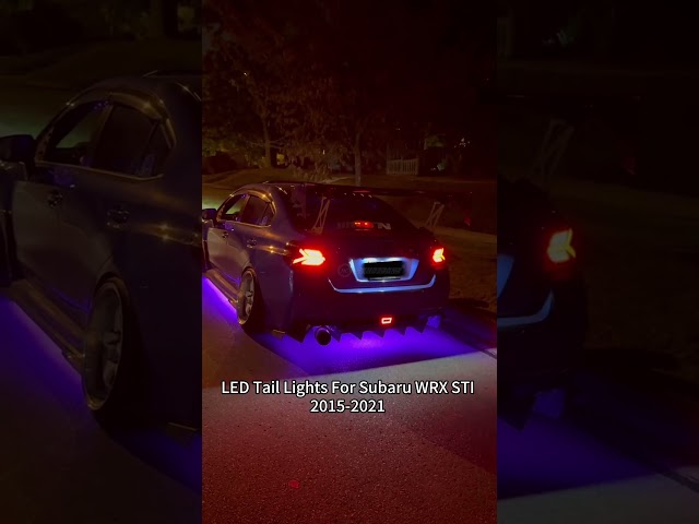 HCmotion LED Tail Lights For Subaru WRX STI 2015-2021 start up animation