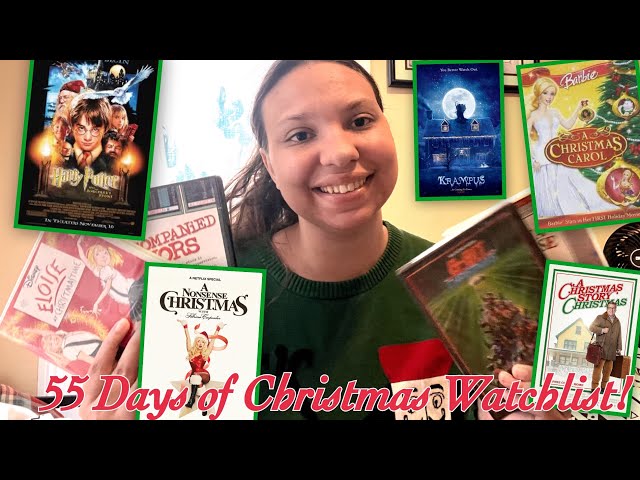 55 DAYS OF CHRISTMAS MOVIES WATCHLIST! 🎄