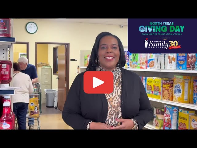 Frisco Family Services - North Texas Giving Day with Executive Director Nicole Bursey