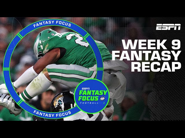 Week 9 Fantasy Recap: Biggest Takeaways + Studs & Duds | Fantasy Focus 🏈