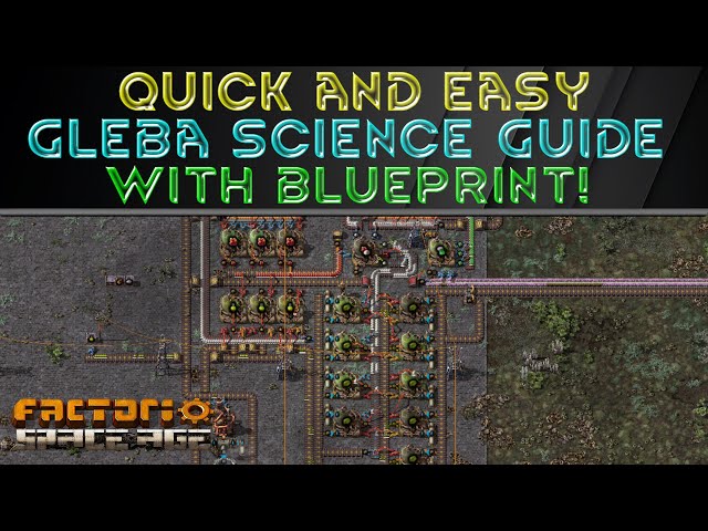 Easy GLEBA SCIENCE LAB GUIDE - Factorio Space Age Tutorial