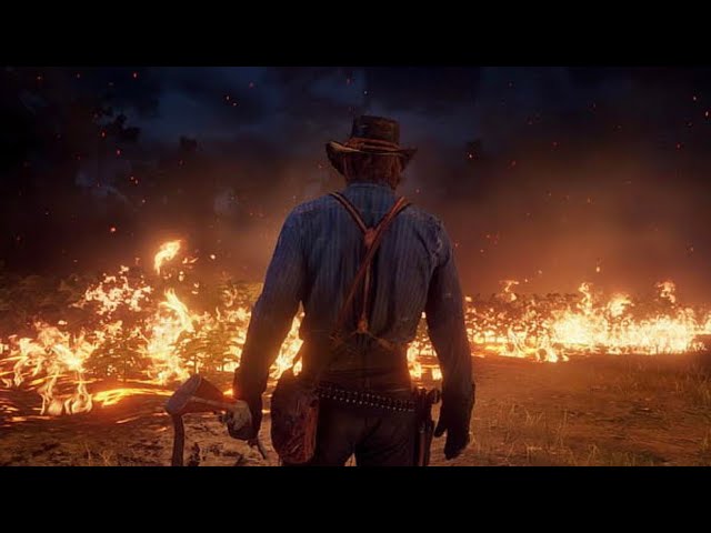 BLOWING UP a trolley in Red Dead Redemption 2 / PS5 - 4K