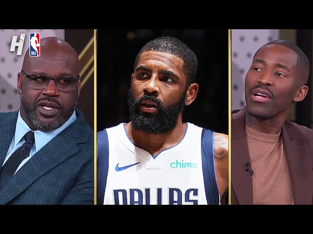 Shaq & TNT crew reacts to Kyrie Irving 36-pt Game in his Return to Brooklyn